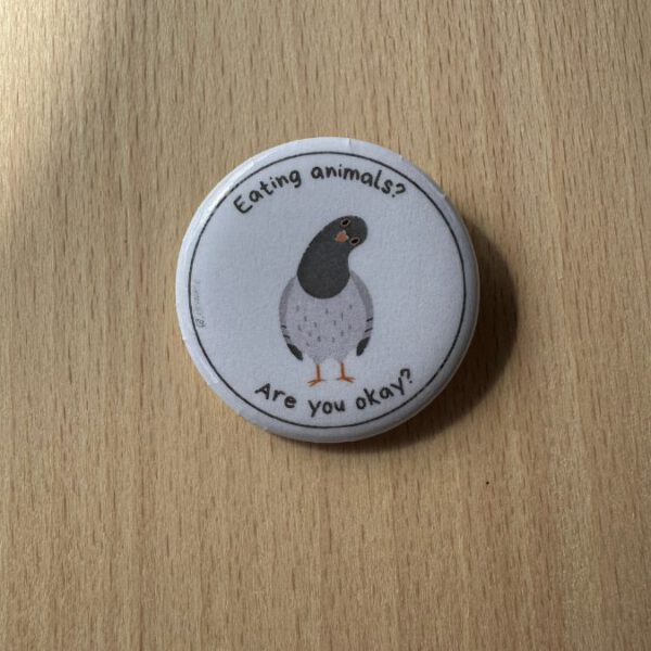 Button - Taube - Eating Animals