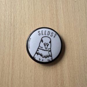 Button - Taube - Seeds weiß