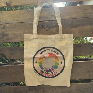 👜 Stoffbeutel "Marty - Smash the patriarchy" – Ein Stück Ellswiese zum Mitnehmen