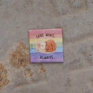 🐾 Magnetbutton "Love wins"