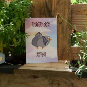 Postkarte "Poop on Nzs"